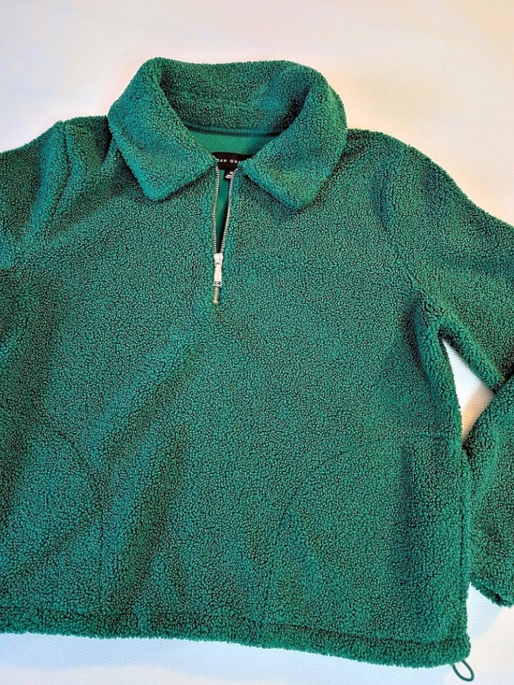 Susan Graver Green Fleece Pullover Size Medium